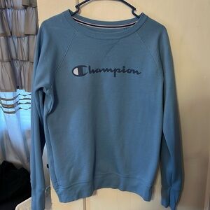 Blue champion sweat shirt